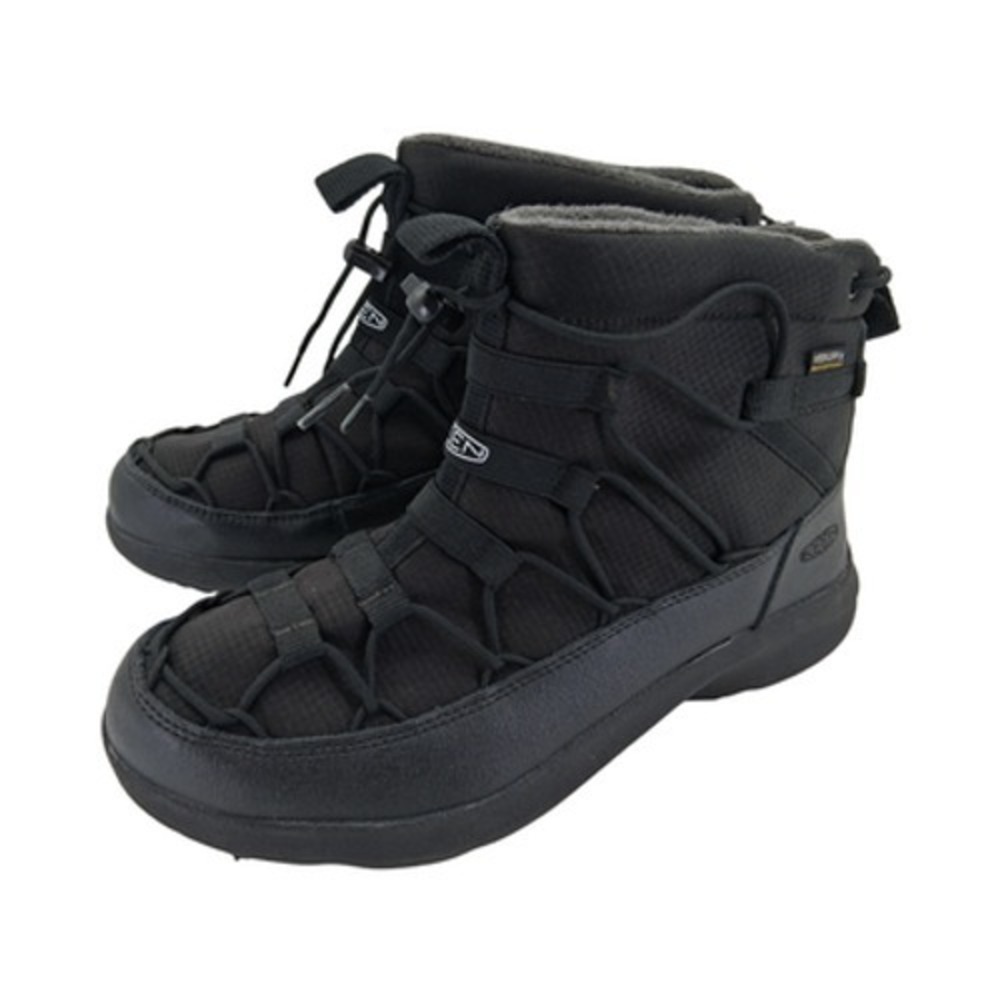 Keen Boots Womens Size 8 38.5 Black Faux Fur Lined Ankle Winter Snow Boots